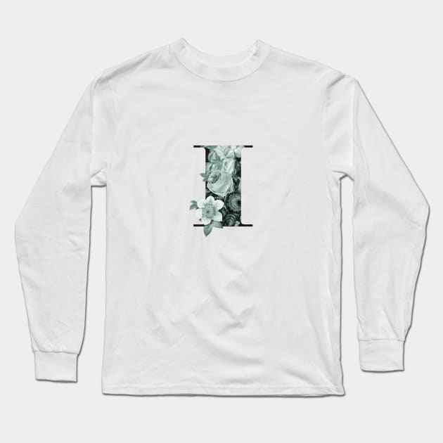 Flower Alphabet I Long Sleeve T-Shirt by froileinjuno